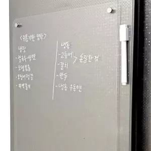 아크릴 투명 자석 메모 보드판 대형