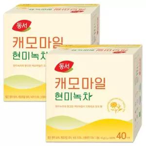 동서 캐모마일 현미녹차 40Tx2개
