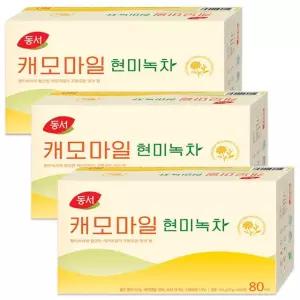 동서 캐모마일 현미녹차 80Tx3개