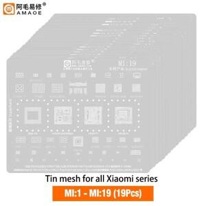 Amaoe MI:10/2/3/17/8/9/11/12/13/14/15/16 SM7150 RAM CPU XIAOMI 9 K20 시리즈 전화 수리 도구 용 BGA Re