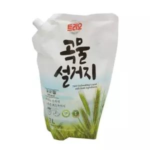 ( )트리오 곡물설거지 우리밀 주방세제 1.2L 리필