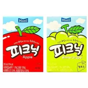피크닉세트 사과1개+청포도1개 과채음료 소풍음료 주스 피크닉청포도 (WE89961)