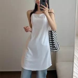 여자 롱티셔츠 레이어드 끈나시 무지 미니원피스_25484111_588872