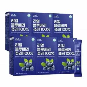 블루베리 퓨레 100 미국산 A등급 리얼 블루베리 안토시아닌 스틱 14포 x 6박스