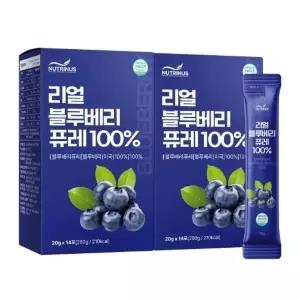 블루베리 퓨레 100 미국산 A등급 리얼 블루베리 안토시아닌 스틱 14포 x 2박스