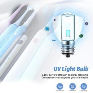 필립스 소닉케어 HX6150 HX6160 HX6160/D HX7990, E17 10V 칫솔 살균기 충전기 베이스용 3W UV 전구 교체
