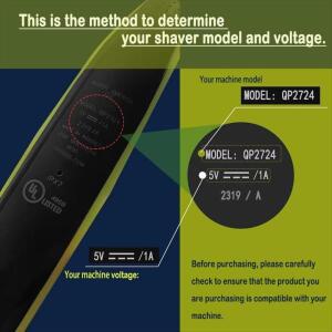 A78E-2Pcs 필립스 QP2724 QP2834 QP1924 MG9520 전기 면도기 트리머 충전기 케이블용 5V 1A USB 면도기 충