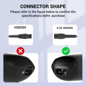 필립스 A00390용 면도기 충전기 전원 코드 필립스 Norelco oneblade 충전기 QP2520용 4.3V 70mA QP2520/90,