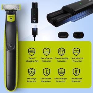 LISI 8V HQ850 Type-C 면도기 충전기 어댑터 필립스 Norelco One Blade QP2530 QP2630 수염 트리머 용 충전
