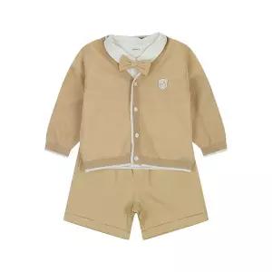 [롯데백화점]아가방 노아포멀반팔5부3세트(BEIGE) 01T323201