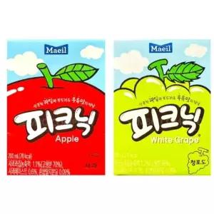 피크닉세트 사과1개+청포도1개 과채음료 소풍음료 주스 피크닉청포도 (WE89961)