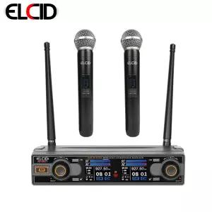 ELCID HS-EM77 무선 에코 핸드 색소폰 핀마이크 자체 강연 노래교실 공연 연주회