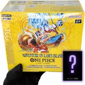 OP15 어드벤처 온 카미의 아일랜드 부스터 박스 영어 디스플레이 공장 원피스 카드 TCG 24팩 커스텀 패브릭