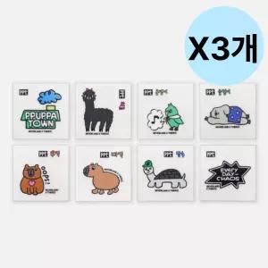 에버랜드 동물 띠부씰 스티커 세트 다꾸 수집 X3개