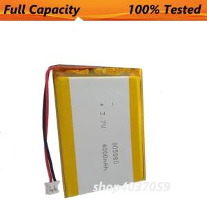 MP3 전원 은행 디지털 제품용 4000mAh 새 805080 배터리 JST 2.0mm 2Pin 3.7V 리튬 폴리머 LiPo Bateria
