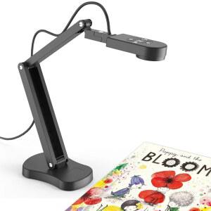 교사용 가우르반 4K 문서 카메라, AF, 마이크 및 LED 조명, 폴드, 교실용 A3 북 스캐너 Zoom, OBS, Mac, Windows, 크롬북용 원격 학습 기능을 갖춘 8M
