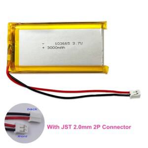 103665 배터리 3.7V 3000mAh 폴리머 리튬 충전식 블루투스 키보드 태블릿 PC DVD 스피커 디지털 카메라용