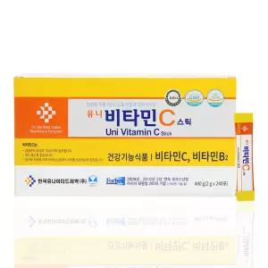 유니 비타민 C B2 항산화 영양제 분말 240포 4개월분 비타민씨 가루 스틱 활력