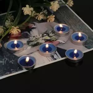 미니양초 캔들하우스 원형티라이트50p세트블루이벤트미니양초