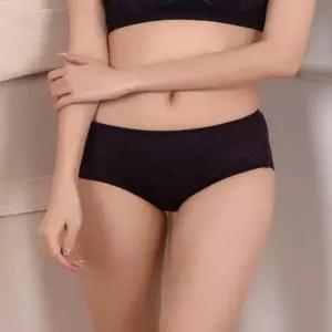 누디 호피 블랙 맥시팬티