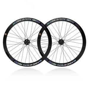 레이싱 트랙 자전거 Wheelset 림 단일 속도 고정 기어 바퀴 Fixie 700Cx23-28C 타이어 V/C 브레이크 베어링