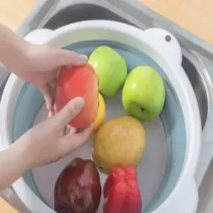접이식 대야 소형 실리콘세숫대야 족욕대야 접는다라이 접히는대야 접는대야