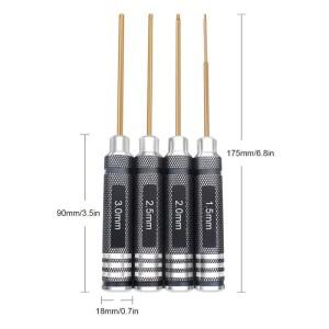 육각 나사 드라이버 스크루 세트 FPV 레이싱 드론 헬기 비행기 자동차 RC 부품 용 1.5mm 도구