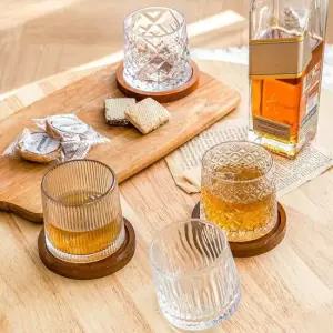 온더락 고급 위스키 술잔 275ml 받침대포함 소주잔세트