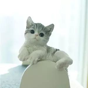 장식인형 똘망똘망한 거치 고양이 소 1P 선반 화분 장식 소품 미니소품