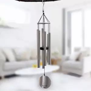 현관풍경종 윈드차임 멜로디 파이프 풍경 현관 장식 도어벨 실버 현관종
