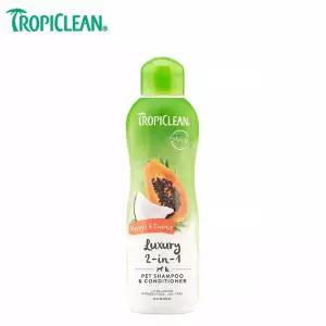 강아지 2in1 샴푸 린스 파파야 코코넛향 592ml 털비누 강쥐 푸들 말티즈 노령견 목욕