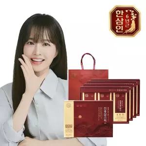 [한삼인][농협홍삼] 한삼인 통째로 갈아넣은 진홍삼스틱 10g 30포 4세트+쇼핑백