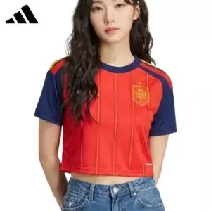 아디다스 스페인 2026 우먼스 홈 크롭 저지 KE8079