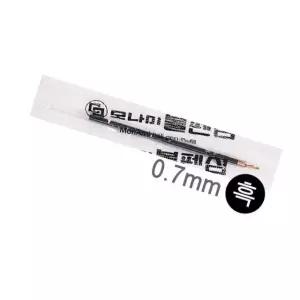 모나미 볼펜심 영심 0.7mm 흑 12개입 1SET 필기 문구 볼펜 (WC97FCC)