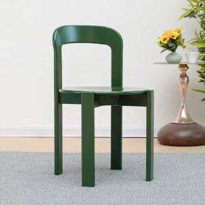 레트로 귀여운 컬러풀 의자 초록 chair 한 양털 동물 러그 1 16컬러 우드체어 감성