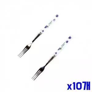 바이올렛 티포크 과일포크 디저트 손님용 커틀러리 2p x10개