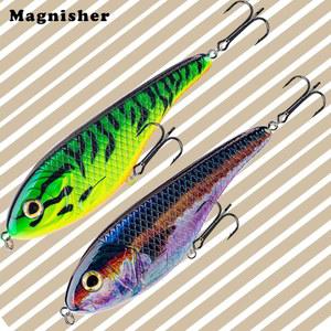 Magnisher 저크베이트 빅 게임 패스트 5cm 저크 워블 미끼 머스키 인공 g 하드