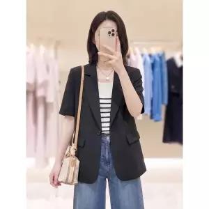 [롯데백화점]SOUP 베이직 원버튼 썸머 반팔 자켓  SC5JK30A