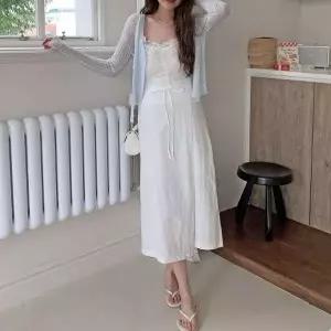 여자 여리핏 간절기 데일리 랩 디자인 롱 스커트_25495065_588872