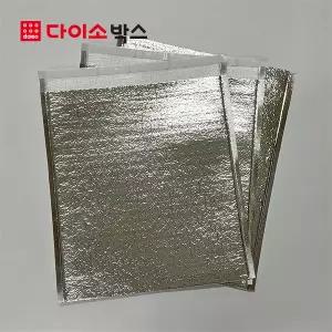 [다이소박스] 보냉봉투 접착봉투 1T 실버 22X25+5cm 50장