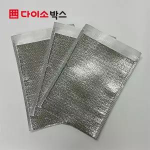 [다이소박스] 보급형 보냉봉투 접착봉투 0.8T 실버 45x50+5cm 400장