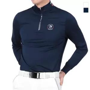 GIORGIO FERRI 남성 심플 쿨링 스판 하프집업 티셔츠 Model No_CB6031