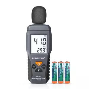 LODESTAR LD353 데시벨 미터 디지털 사운드 레벨 30 - 130 dBA dB 소음 측정 장치 백라이트 MAX/MIN 데이터