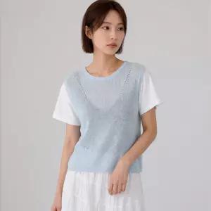 [S.페이지플린] 백버튼스카시배색니트_S6BKN007C