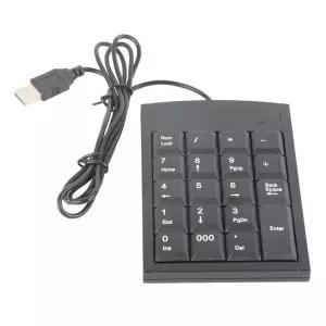 휴대용 미니 USB 숫자 키패드 범용 키보드 플러그 앤 플레이 인체공학적 노트북 컴퓨터 액세서리용으로