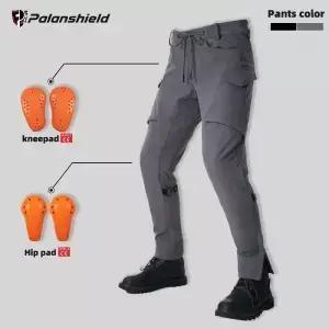 분리 가능한 보호 장비가 내장 된 새로운 방수 오토바이 라이딩 바지 Anti fall armor pants 남성용 모토