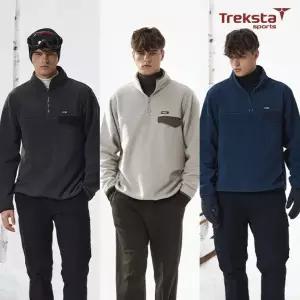 [Treksta Sports] 트렉스타 25FW 남성 마운틴 쉐르파 양면 플리스 3종 세트 .