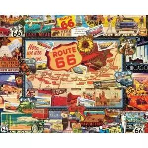 Route 66 성인 나무 퍼즐 520/500/20 조각 Gameroom 침실 거실 생일 선물 도전적인 게임을위한 지그 소