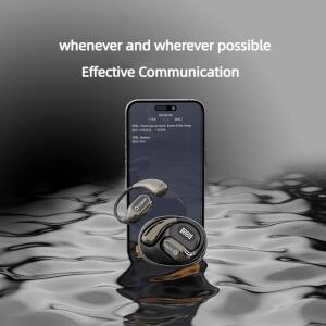무선 블루투스 144 언어 AI 번역기 장치 이어폰 Bluetooth5.4 동시 통역 음성 헤드셋