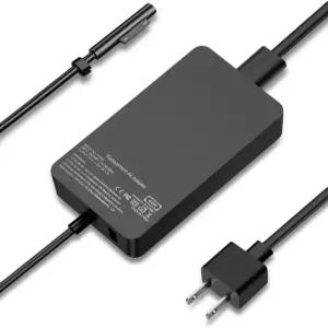 Microsoft Surface Pro 3/4/5/6/7 Laptop 3/2/1 Go/Book용 Charger 44W 15V 2.58A 전원 공급 AC 어댑터